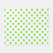 Couverture Polaire Lime et pois blancs (Devant (Horizontal))