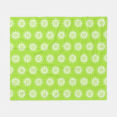 Couverture Polaire Lime Mandala (Devant (Horizontal))