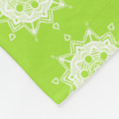 Couverture Polaire Lime Mandala (Coin)