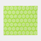 Couverture Polaire Lime Mandala (Devant (Horizontal))