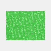 Couverture Polaire Lime personnalisé Vert bébé personnalisé cadeau fi (Devant (Horizontal))
