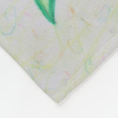 Couverture Polaire Lime Sensibilisation Ruban Hope Cure Angel Blanche (Coin)