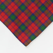 Couverture Polaire Lindsay tartan rouge vert plaid (Coin)