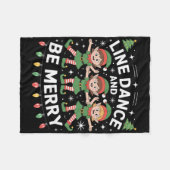 Couverture Polaire Line Dance Est L'Esprit De Noël (Devant (Horizontal))