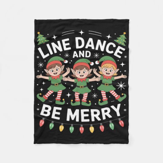 Couverture Polaire Line Dance Est L'Esprit De Noël (Devant)