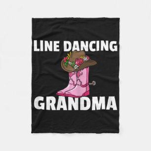 Couverture Polaire Line Dance Grandma Country Music Danseuse Danseuse