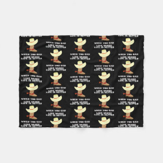 Couverture Polaire Line Dance Line Dancing Cowboy Hat Country Music