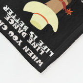 Couverture Polaire Line Dance Line Dancing Cowboy Hat Country Music (Coin)