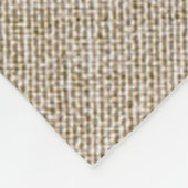 Couverture Polaire Linge Beige Avec Mariage blanc rustique Ancre 2 (Coin)