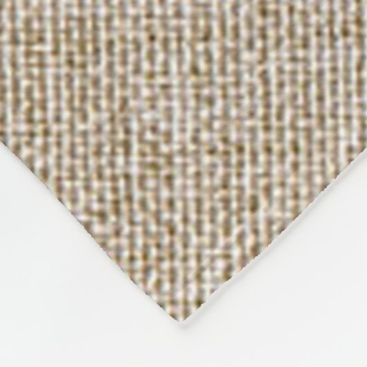 Couverture Polaire Linge Beige Avec Mariage blanc rustique Ancre 2 (Coin)