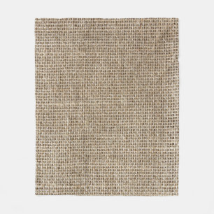 Couverture Polaire Linge brut : Tissu texturé naturel.