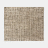 Couverture Polaire Linge brut : Tissu texturé naturel. (Devant (Horizontal))