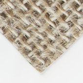 Couverture Polaire Linge brut : Tissu texturé naturel. (Coin)