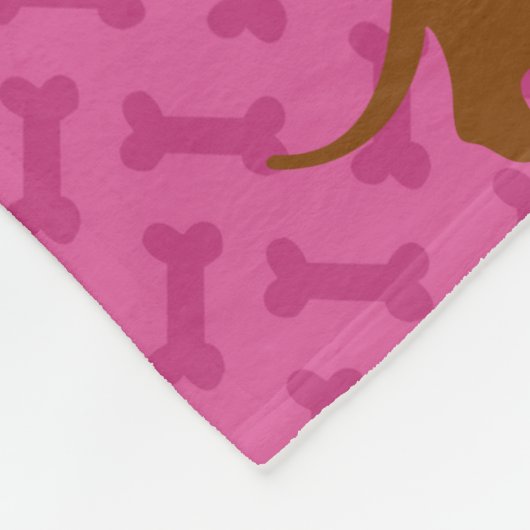 Couverture Polaire Linge de lit en toison rose et blanc (Coin)