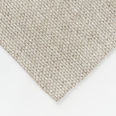 Couverture Polaire Linge de lit fin blanc classique Monogramme (Coin)