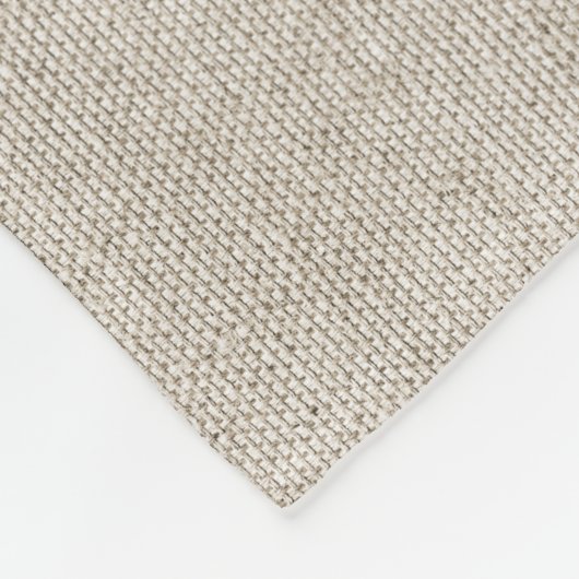 Couverture Polaire Linge de lit fin blanc classique Monogramme (Coin)