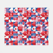 Couverture Polaire Linge de lit graphique premium tendance et multili (Devant (Horizontal))