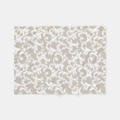 Couverture Polaire Linge Elegant Damask Print (Devant (Horizontal))