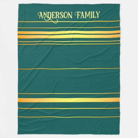 Couverture Polaire Linge Luxe Moderne Green Gold Texture Collection (Devant)