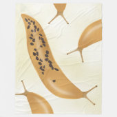 Couverture Polaire Lingot jaune de banane (Devant)