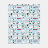 Couverture Polaire Linus Construit Un Snowman (Devant)