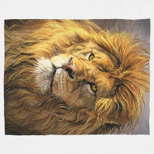 Couverture Polaire Lion (Devant (Horizontal))