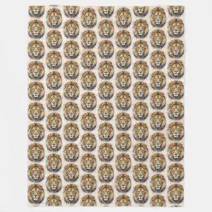 Couverture Polaire Lion