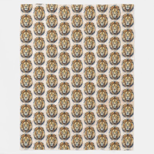 Couverture Polaire Lion (Devant)