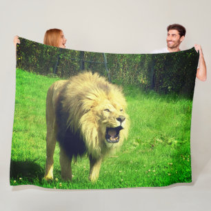 Couverture Polaire Lion