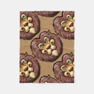 Couverture Polaire Lion