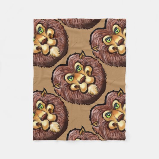 Couverture Polaire Lion (Devant)