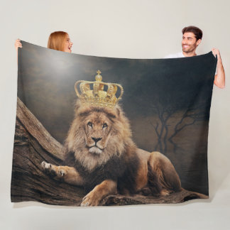 Couverture Polaire Lion