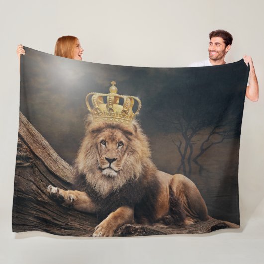 Couverture Polaire Lion (En situation)