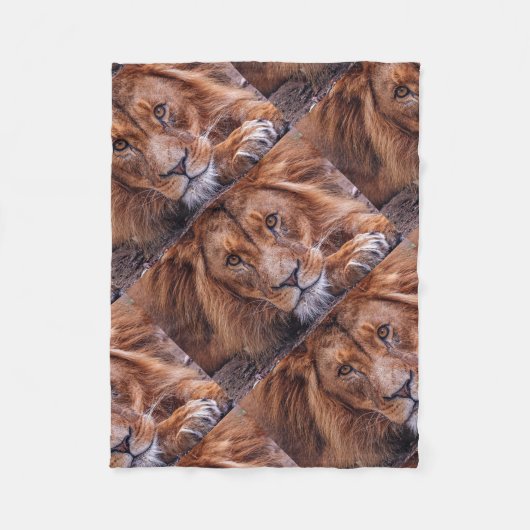 Couverture Polaire Lion (Devant)