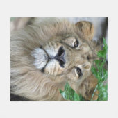 Couverture Polaire Lion 002 (Devant (Horizontal))