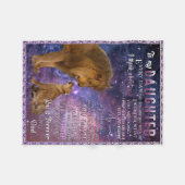 Couverture Polaire Lion À Ma Fille Tous Les Jours (Devant (Horizontal))