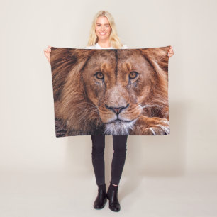 Couverture Polaire Lion africain