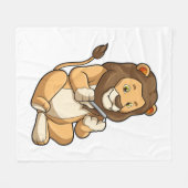 Couverture Polaire Lion avec flèches à ongles (Devant (Horizontal))