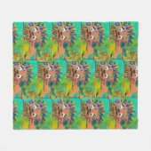 Couverture Polaire Lion bébé (Devant (Horizontal))
