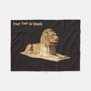 Couverture Polaire Lion de pierre