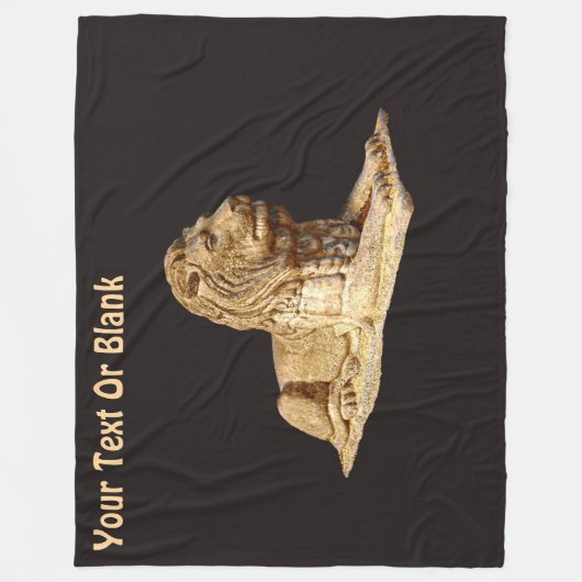 Couverture Polaire Lion de pierre (Devant)