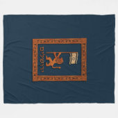 Couverture Polaire Lion Du Jour De Jérusalem Avec Drapeau (Devant (Horizontal))