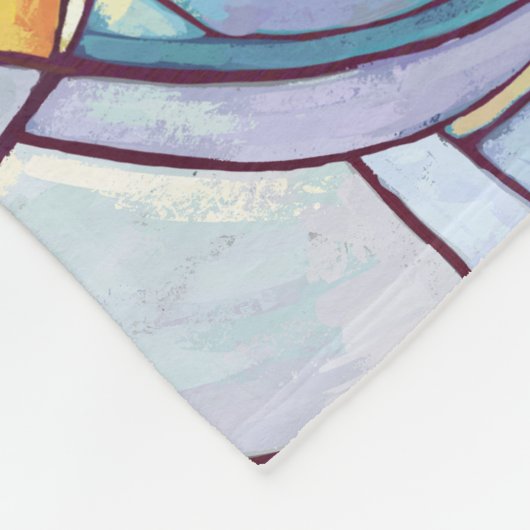 Couverture Polaire Lion et petits (Coin)