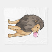 Couverture Polaire Lion gomme à mâcher (Devant (Horizontal))