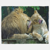 COUVERTURE POLAIRE LION LOVE (Devant (Horizontal))