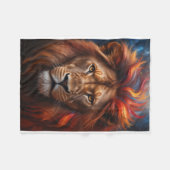 Couverture Polaire Lion majestée (Devant (Horizontal))