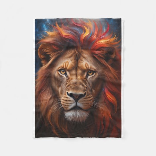 Couverture Polaire Lion majestée (Devant)