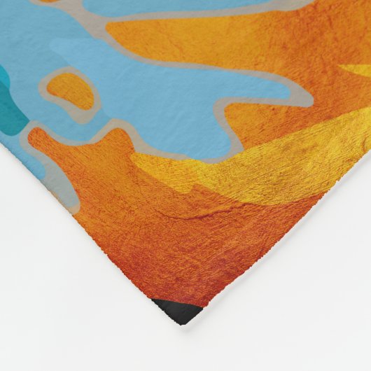 Couverture Polaire Lion majestueux protégeant les forêts (Coin)