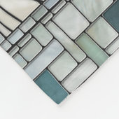 Couverture Polaire Lion Portrait Mosaic Art (Coin)