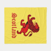 Couverture Polaire Lion rampant écossais/Lion rampant antique Sotland (Devant (Horizontal))